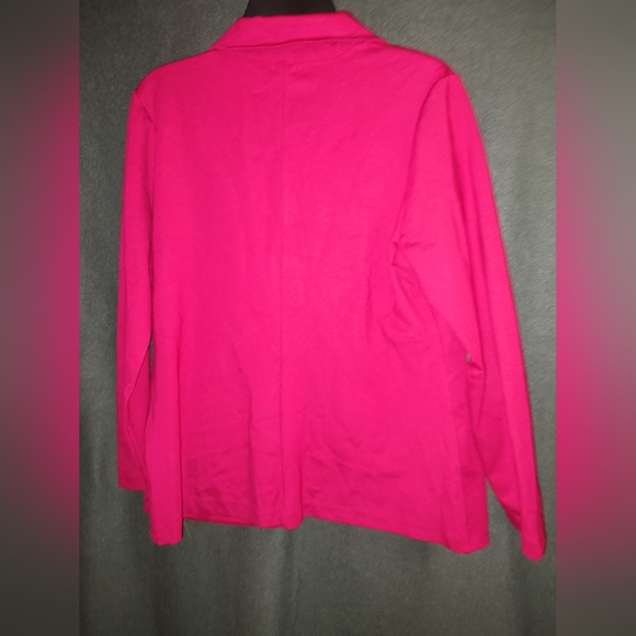 Lee Blazer Jacket Red Button Pockets Long sleeve LARGE Lapels Pre-owned - Picture 4 of 12